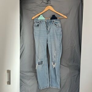 Abercrombie & Fitch - Ankle Straight Ultra High Rise (Curve Love) - 25S